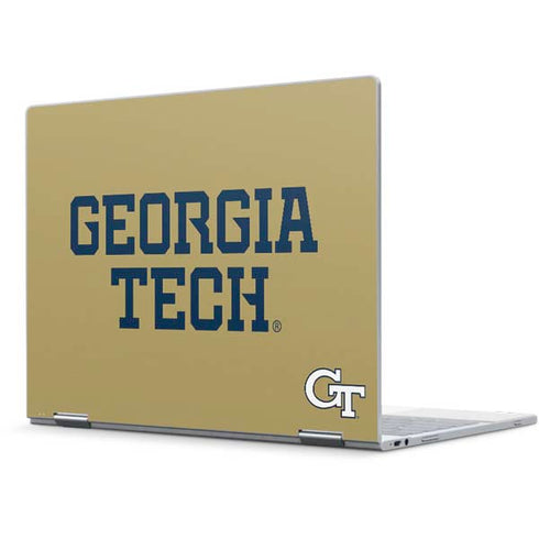 Georgia Institute of Technology LogoType Gold Pixelbook Skin